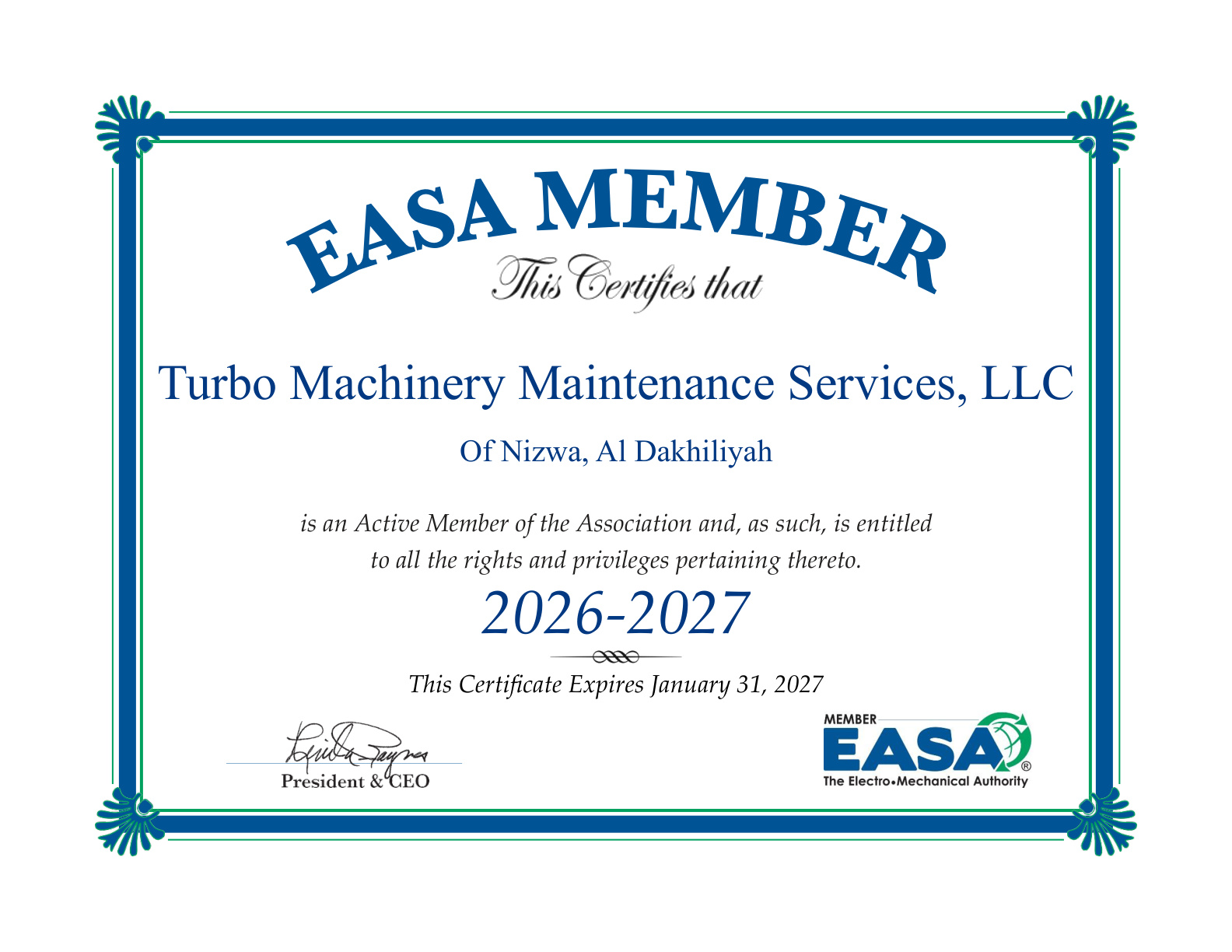 EASA certificate preview